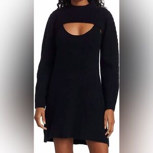 DH New York Black Eve Sweater Dress